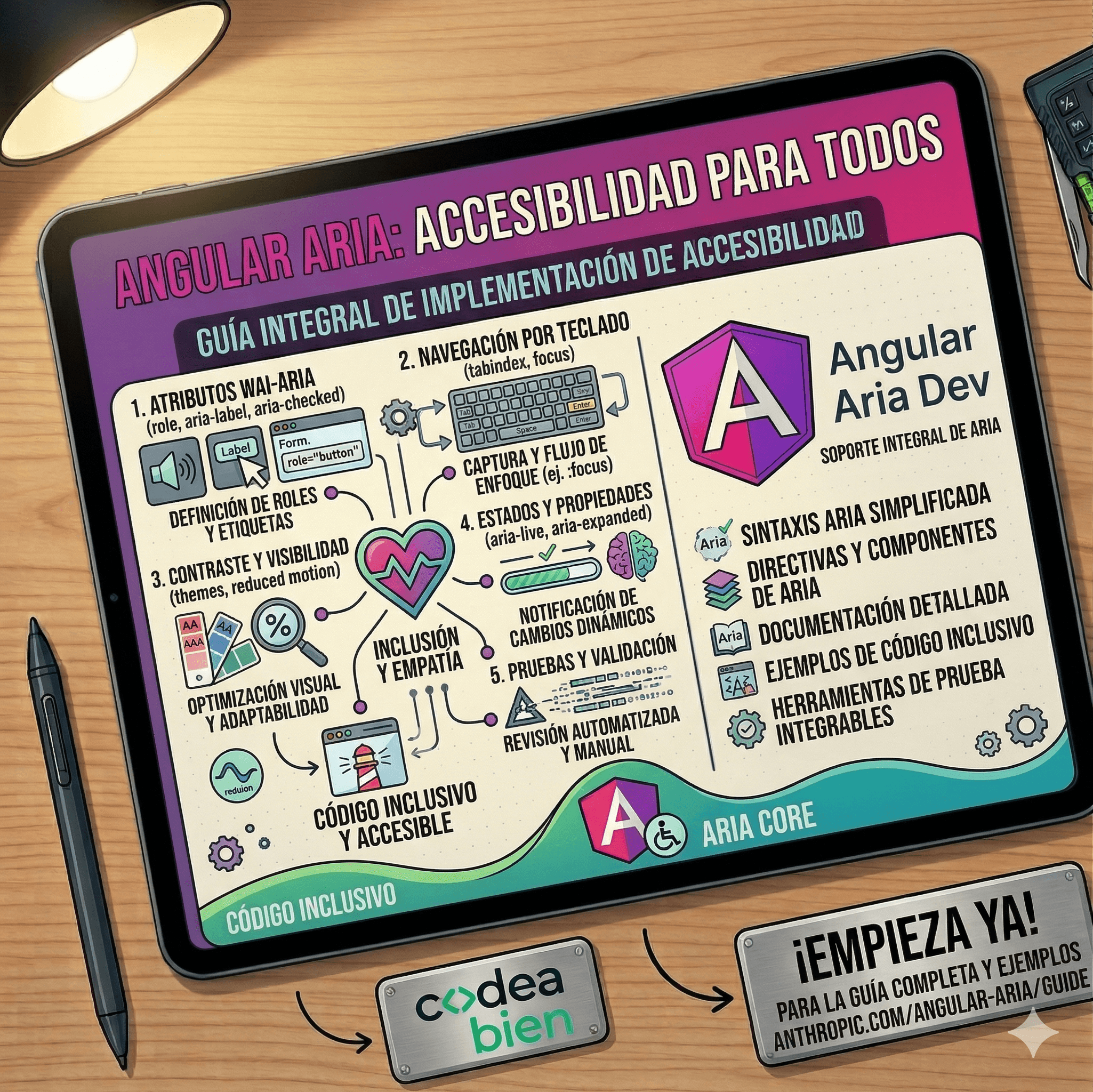 Angular Aria: el nuevo estándar para construir componentes accesibles
